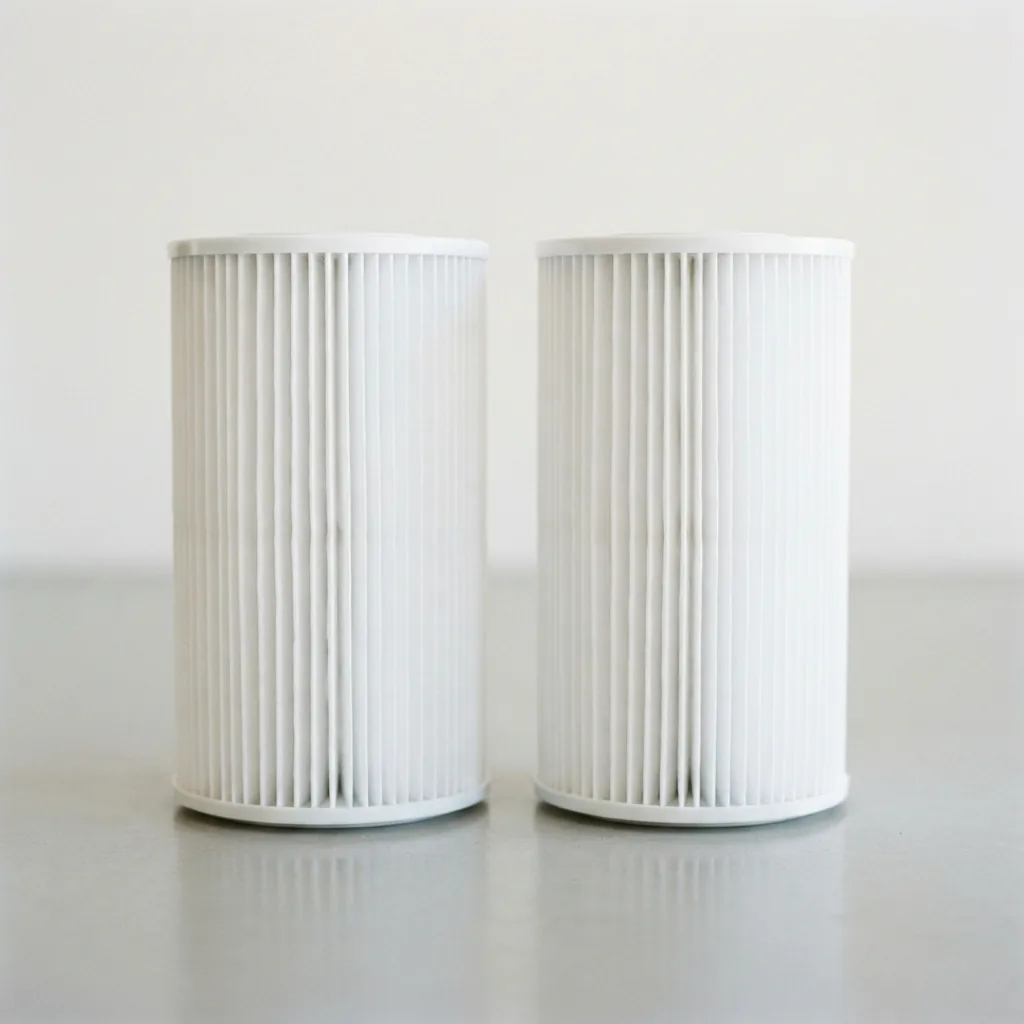 A 2-pack of Summer Waves Type D pool filter cartridges in their packaging.