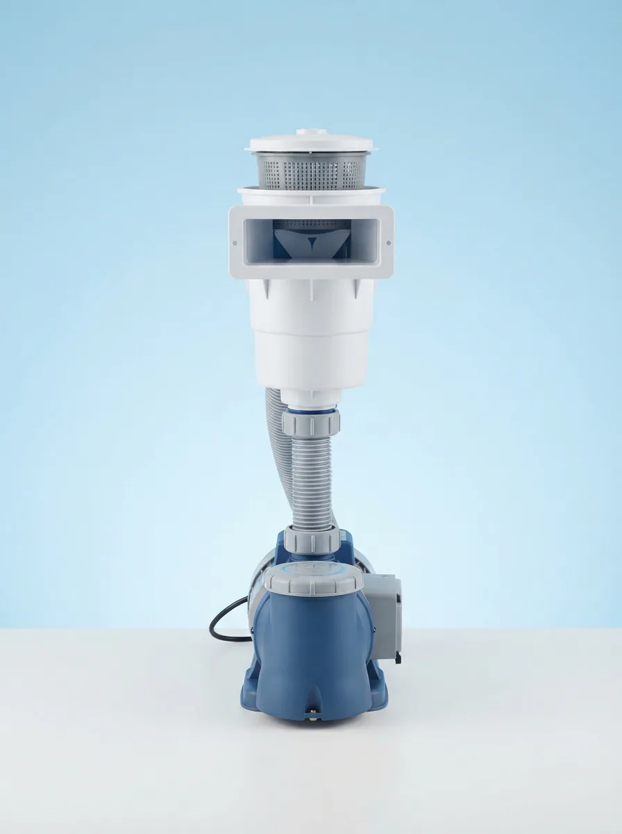 The Summer Waves SkimmerPlus 600GPH skimmer filter pump system, the primary product, against a clean background.