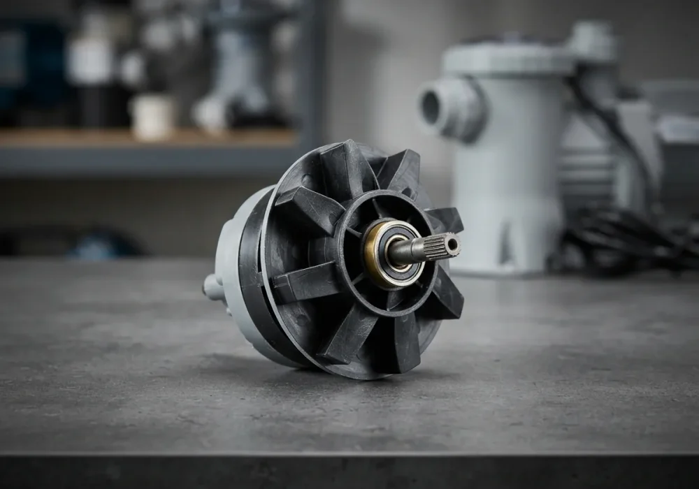 A Summer Waves x1000 rotor assembly displayed prominently with an SFX1000 pump in the soft-focus background.